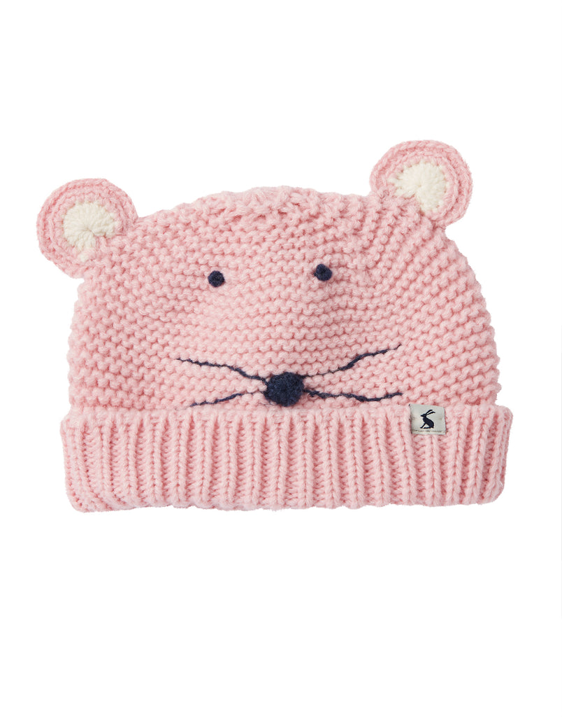Pink Mouse Chummy Knitted Hat