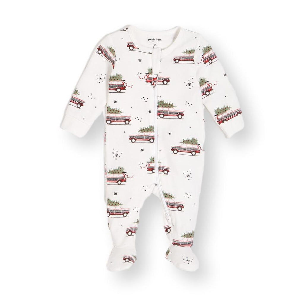 “Home for the Holidays” Organic Cotton Footie