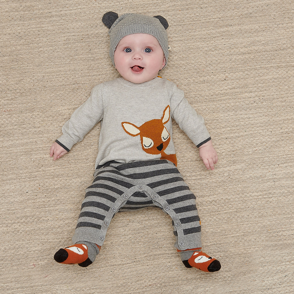 Baby Deer Romper (Cotton/Cashmere)