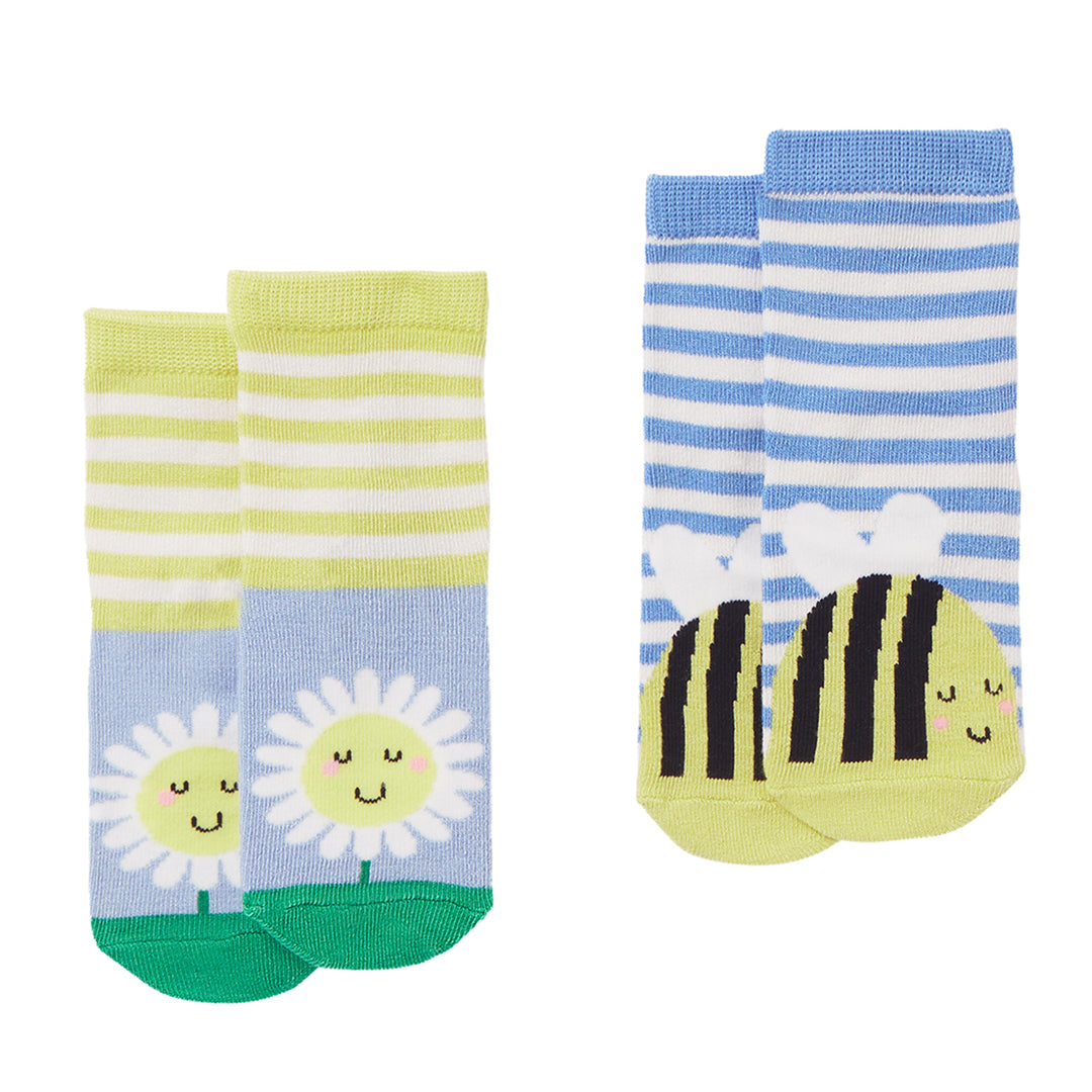 Bee & Sunflower Socks (2 Pack)