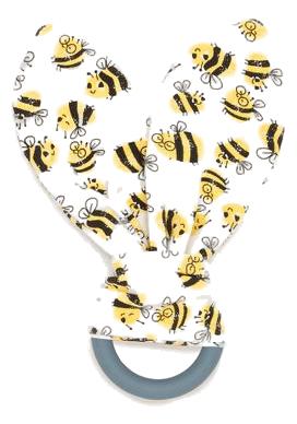 Bees Teething Ring (Organic Cotton)