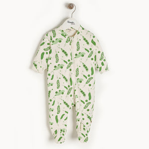 Sweet Pea Zip Footie (Organic Cotton)