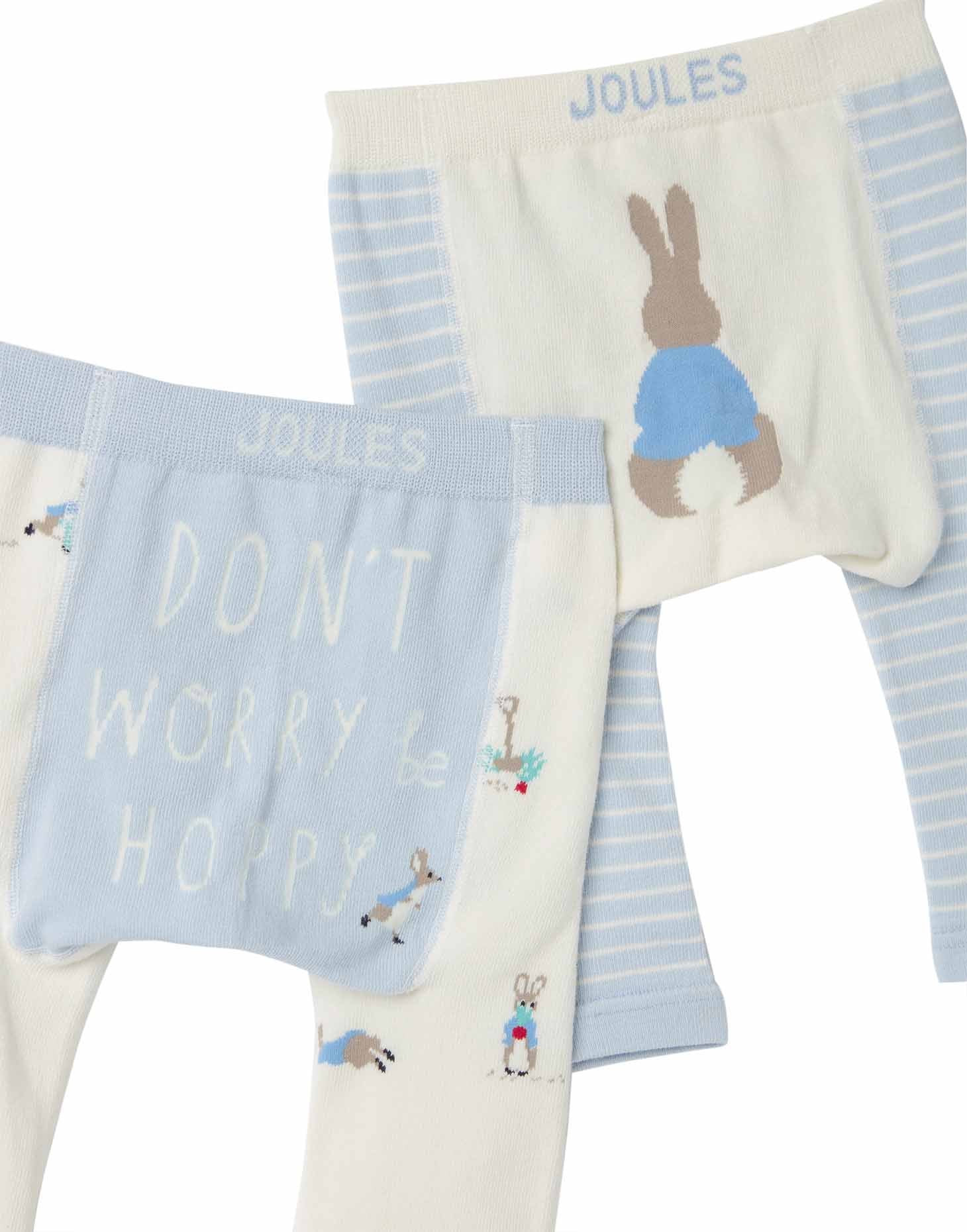 Joules Baby Lively Leggings, 2 Pack – Cow & Sheep