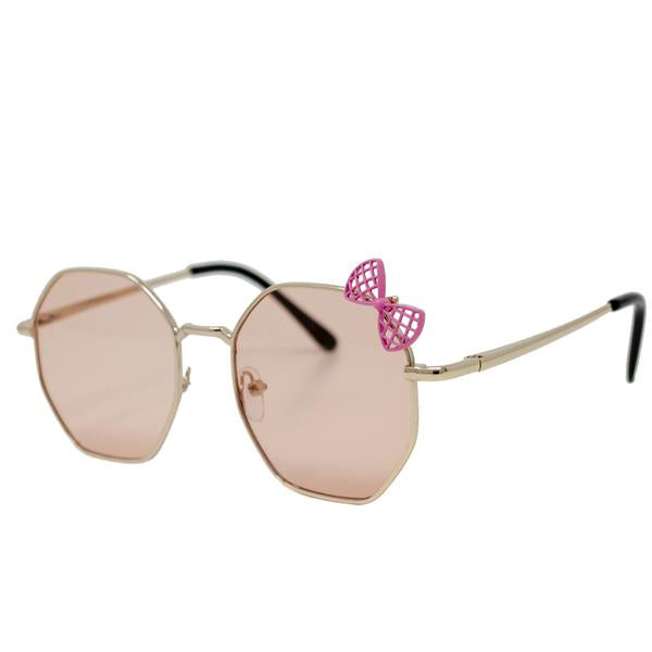Pink Bow Sunglasses- Rose Gold