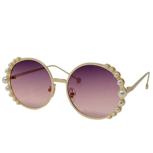 Round Pearls Sunglasses