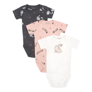 Swan Onesies 3Pack (Organic Cotton)