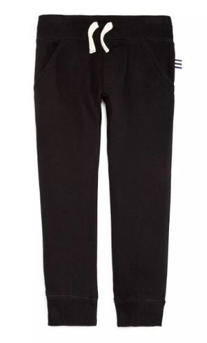 French Terry Jogger Pants- Black