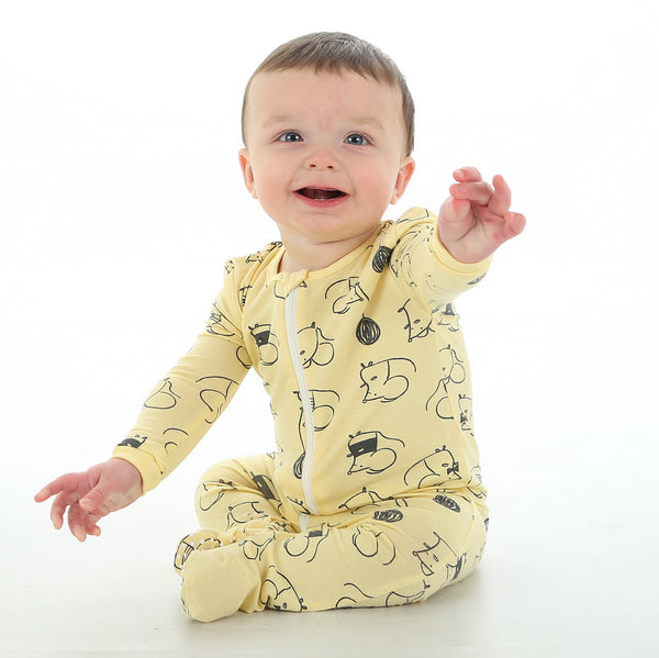 Silkberry Baby - Bamboo Fleece Footie w/Zipper